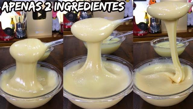LEITE CONDENSADO FAKE DE 2 INGREDIENTES – TESTANDO RECEITAS