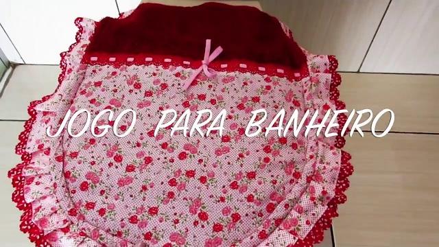 Jogo de banheiro – Feito com Toalhas – DIY