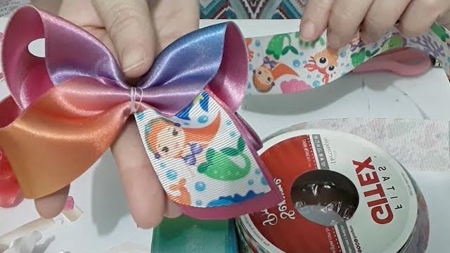 Laço Boutique Com Ponta estampada De Sereia