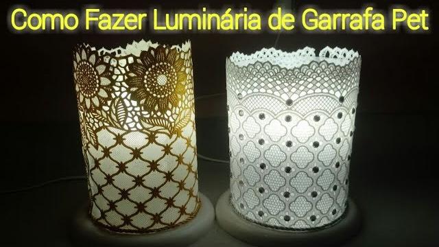 COMO FAZER LUMINÁRIA COM GARRAFA PET