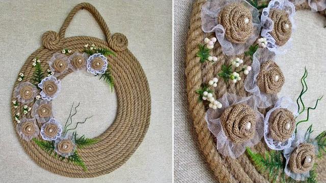Decoração com cordas de Juta