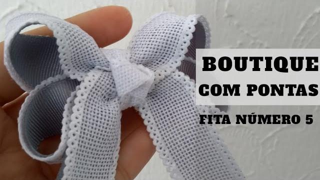 Boutique com pontas com fita numero 5