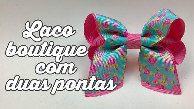 Super fácil laço boutique com duas pontas – Tutorial passo a passo – Dani Ferrari