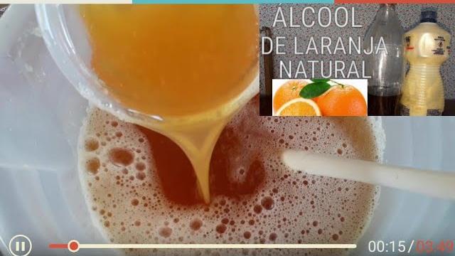 DETERGENTE COM ÁLCOOL DE LARANJA