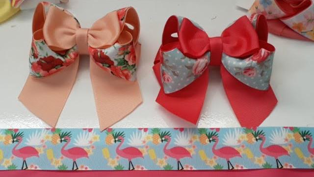 Laço Bênção Com Fita De Flamingo