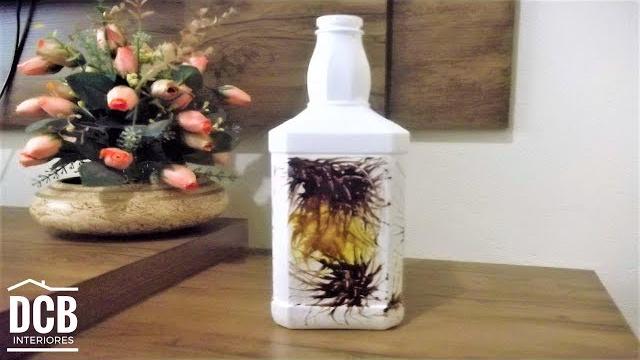 GARRAFA DECORADA COM VERNIZ VITRAL – Decorando Com Brilho