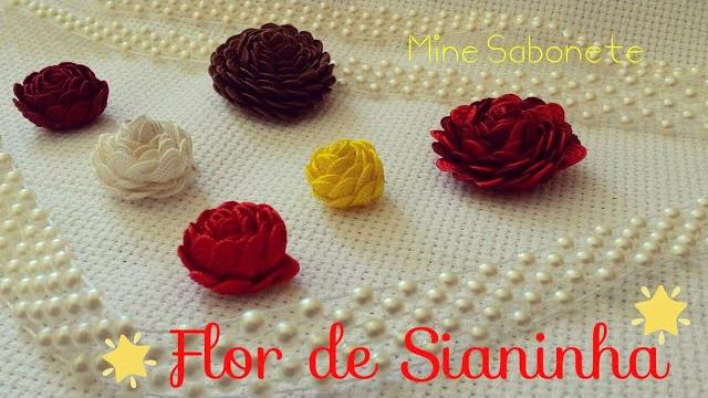Passo a passo de como fazer lindas flores de sianinha