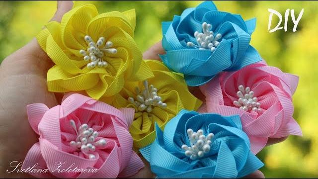 Encantadas flores de Fitas – Passo a passo