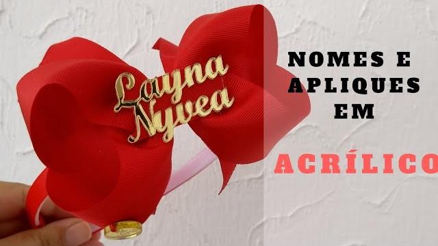 Laços com NOME – Ótima opção para aumentar as vendas – Morgania Sales