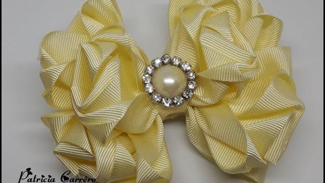 Laço rosas – how to make a ribbon bow