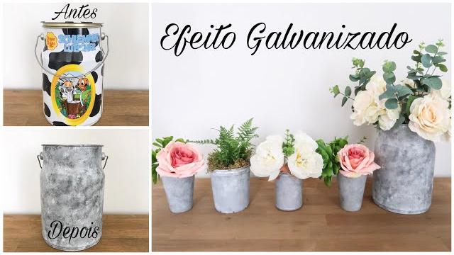 Efeito galvanizado – diy – reaproveitamento de peças – do lixo ao luxo
