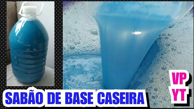 SABÃO LÍQUIDO de OMO e PINHO SOL COM BASE CASEIRA