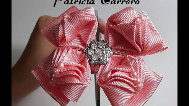 Laço chic rosa – How to Make Pink Chic Ribbon Bow