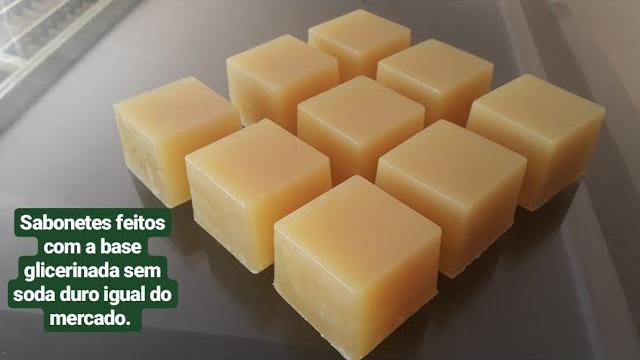 Faça sabonetes glicerinado com a base sem soda