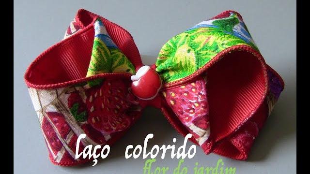 Como fazer um laço fácil e lindo cheio de cores