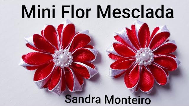 Faça Mini Flor Mesclada