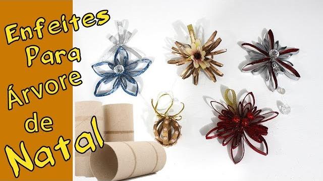 5 Ideias de Enfeites de Natal com Rolo de Papel Higiênico