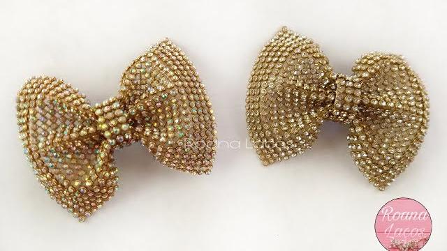 Aprenda Fazer Laço com manta de strass