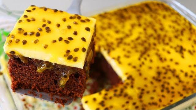 Receita de Bolo de Chocolate com Mousse de Maracujá – A Combinação Perfeita