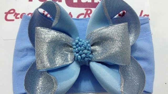 Aprenda Fazer Arco Azul Prateado