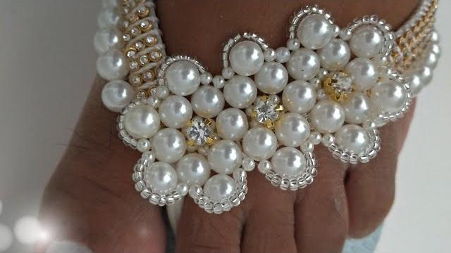 Aprenda Decorar seu Chinelo com Pérolas