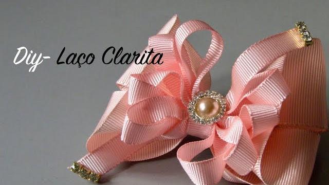 Laço Clarita de Fita Gorgurão – Bricolage – Laço de Fita