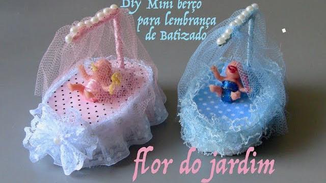 Mini Berço Para Lembranças de Batizado