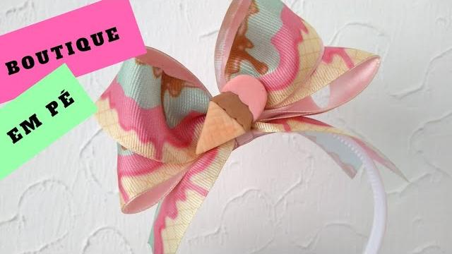 Boutique Fácil – Laço em Pé na Tiara