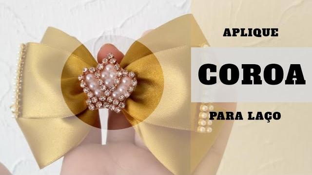 Aprenda Aplicar Coroa com Strass e Meia Pérola