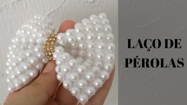 Faça Este Lindo Laço de Pérola – Super Fácil