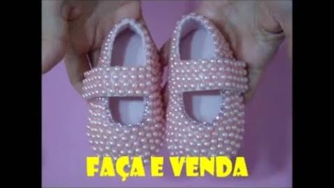 Faça e Venda – Sapatos e Sandálias – Sapatos de Pérolas