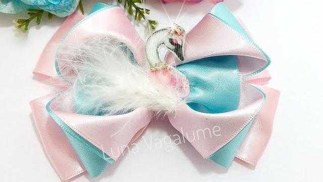 Faça esse Laço Inspiração com Aplique de Cisne
