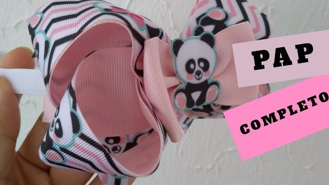 Laço Panda- Laço boutique- Passo a Passo Completo