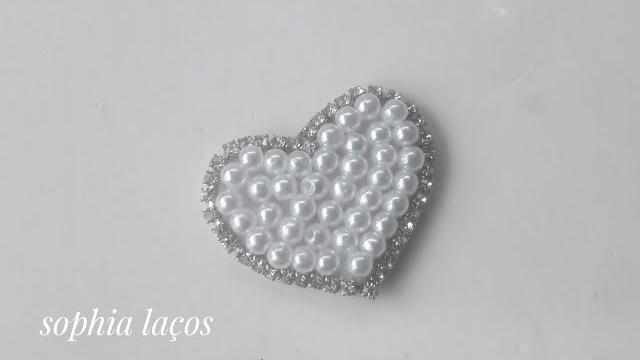 Miolo Coração 3D Para Laço