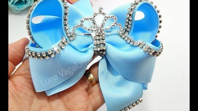 Faça este Lindo Laço Boutique Luxo com Strass