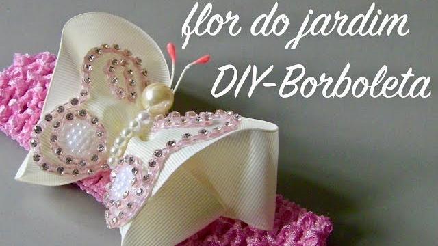 Como Fazer Borboletas de Fita de Gorgurao