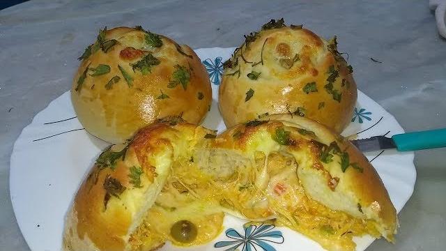 Salgado Assado com Massa de Batata – Recheio de Frango com Queijo