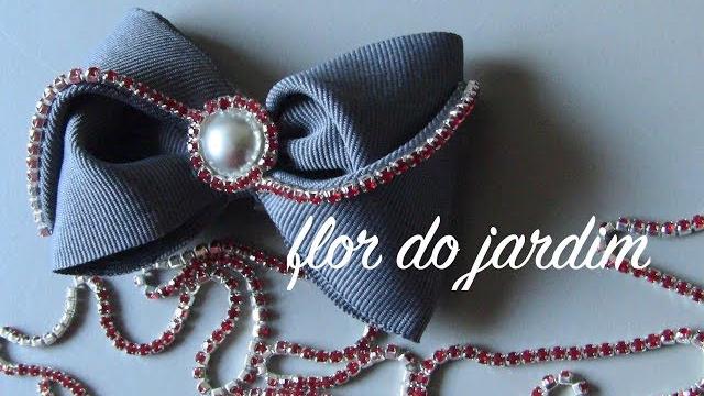 Aprenda Fazer Laço com Fita Larga de Gorgurao