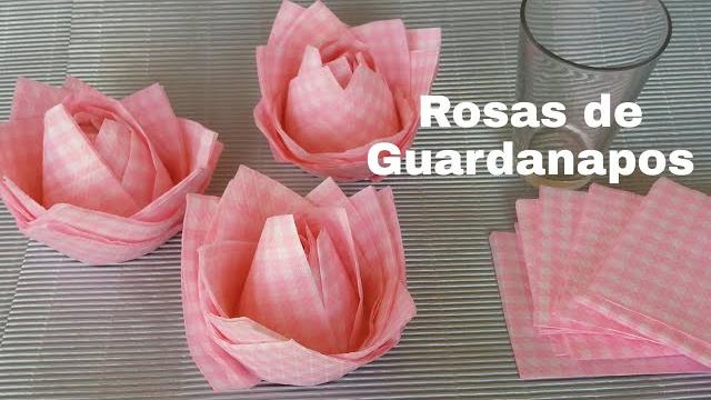 Como Fazer Rosas Perfeitas com Guardanapos