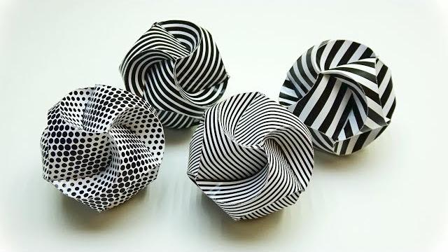 Como Fazer uma Bola Diferente de Papel – Artesanato de Papel