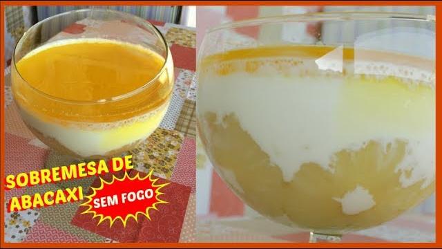 Receita de Mousse de Abacaxi bem Refrescante