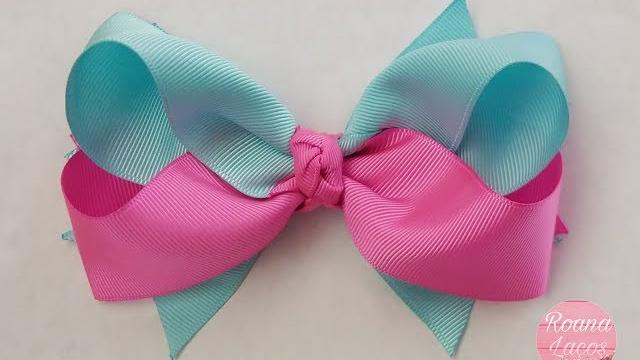 Como Fazer Laço Boutique com Duas Cores