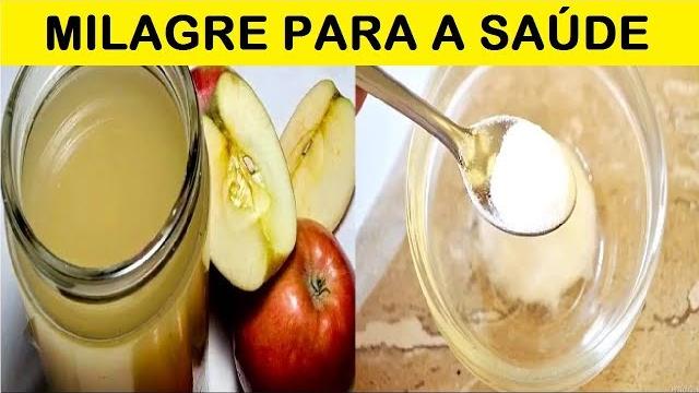 Tomei 1 Colher de Vinagre de Maça  Com Bicarbonato de Sódio  Antes de Comer e Minha Vida Mudou