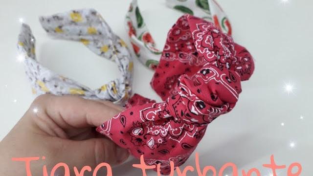 Aprenda Fazer Tiara Turbante com Tecido – Super Fácil