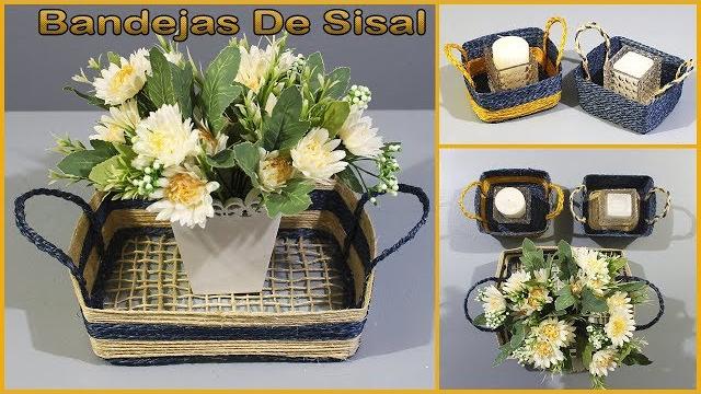 Bandeja Feita Com Corda De Sisal
