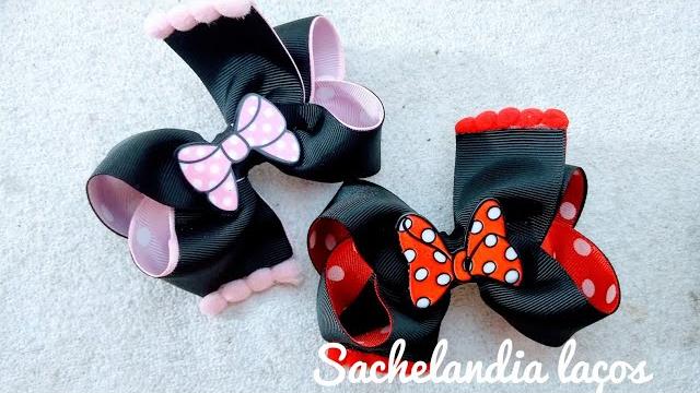 Laço Boutique com Duas Pontas – Minnie