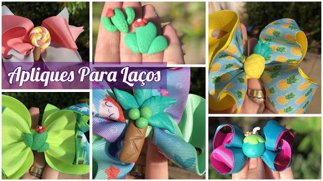 Faça Apliques de Biscuit Para Laços