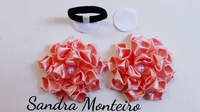 Como Fazer Flor de Fita de Cetim – Flor Chuva de Pétalas