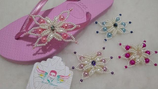 Lacinho de Pérolas – Para Chinelos e Tiaras