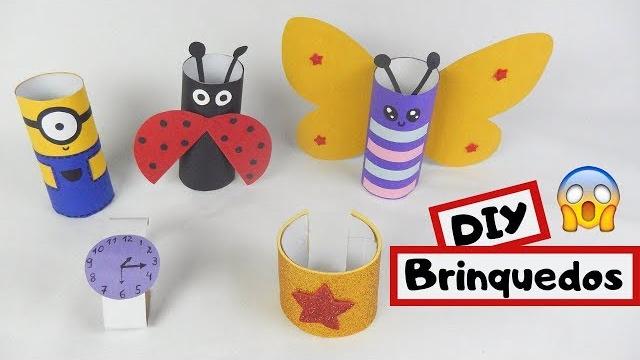 Como Fazer Brinquedos Usando Rolo de Papel